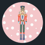 Nutcracker Christmas Design Classic Round Sticker<br><div class="desc">Genießen Sie unsere Nutcracker Designs.</div>
