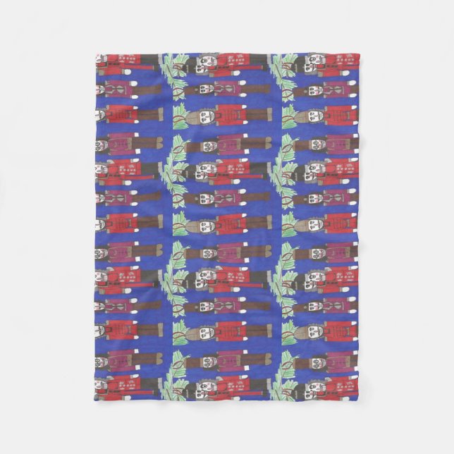 Nutcracker Christmas Fleecedecke (Vorderseite)