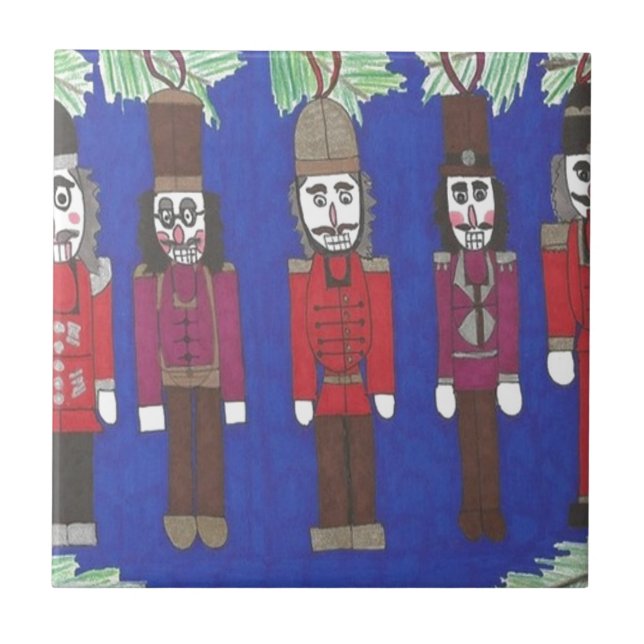 Nutcracker Christmas Fliese (Vorderseite)