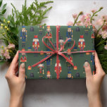Nutcracker Christmas Geschenkpapier<br><div class="desc">Nutcracker Ballerina Weihnachtsverpackung, so ein auffälliges Design.</div>