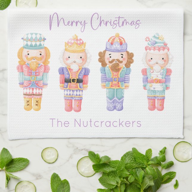 Nutcracker Christmas Geschirrtuch (Gefaltet)