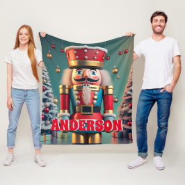 Nutcracker Christmas Personalisiert Kids Fleecedecke