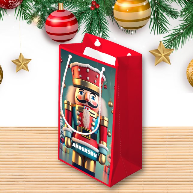 Nutcracker Christmas Personalisiert Kids Red Kleine Geschenktüte (Von Creator hochgeladen)