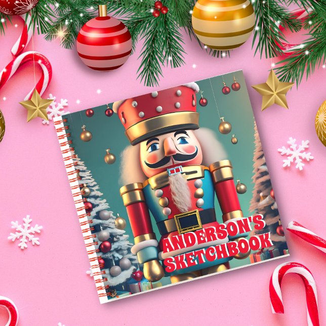 Nutcracker Christmas Personalisiert Kids Sketchboo Notizbuch (Von Creator hochgeladen)