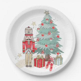 Nutcracker Christmas Plate Pappteller