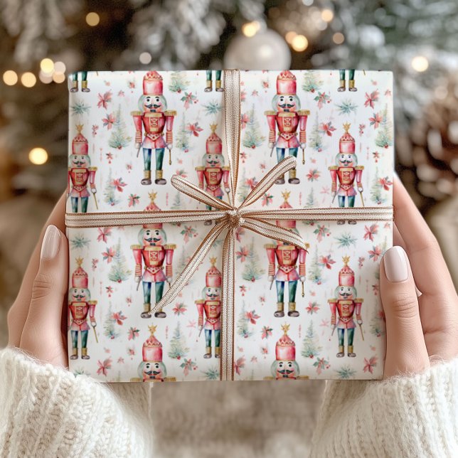 Nutcracker Christmas Wrapping Paper Classic Geschenkpapier (Von Creator hochgeladen)