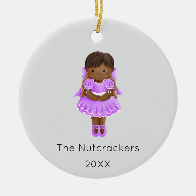 Nutcracker Clara Christmas Foto Keramik Ornament (Vorne)