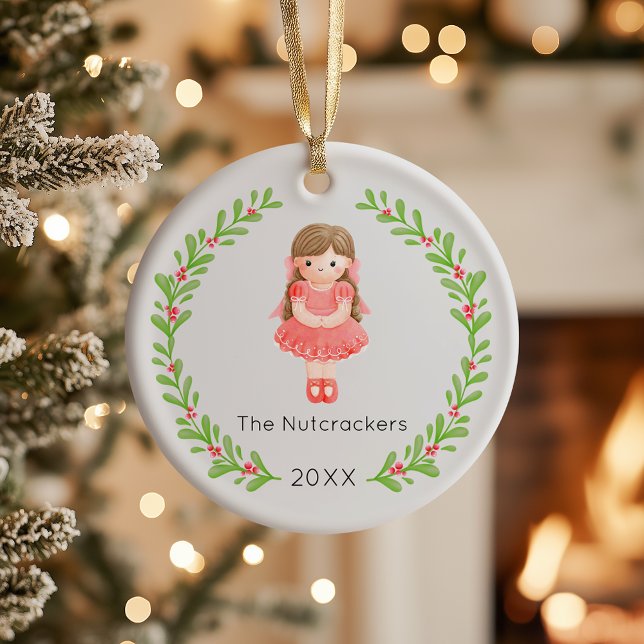 Nutcracker Clara Christmas Foto Keramik Ornament (Von Creator hochgeladen)