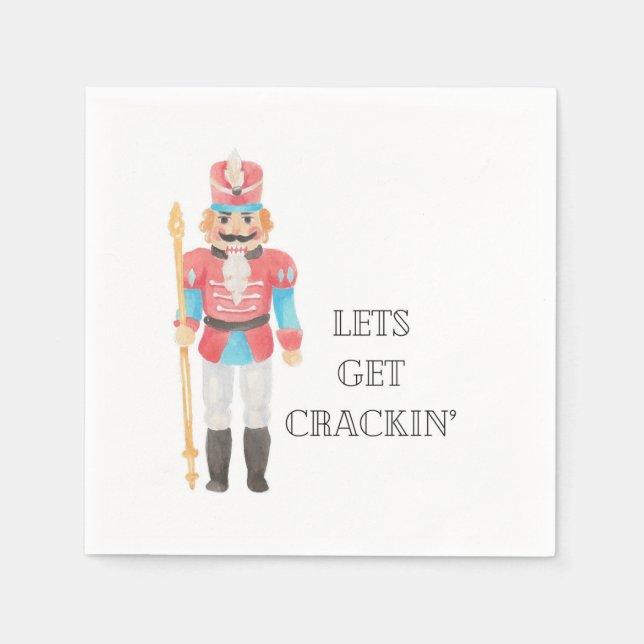 Nutcracker Cocktail Napkin Serviette (Vorderseite)
