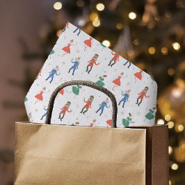 Nutcracker Cocktail Party Christmas Seidenpapier