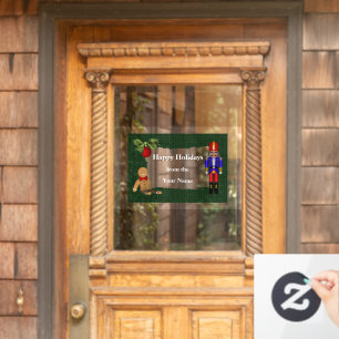 Nutcracker Cookie Weihnachtsfeiertag Personalisier Fensteraufkleber