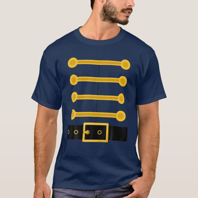 Nutcracker Costume Toy Soldier Uniform Christmas H T-Shirt (Vorderseite)