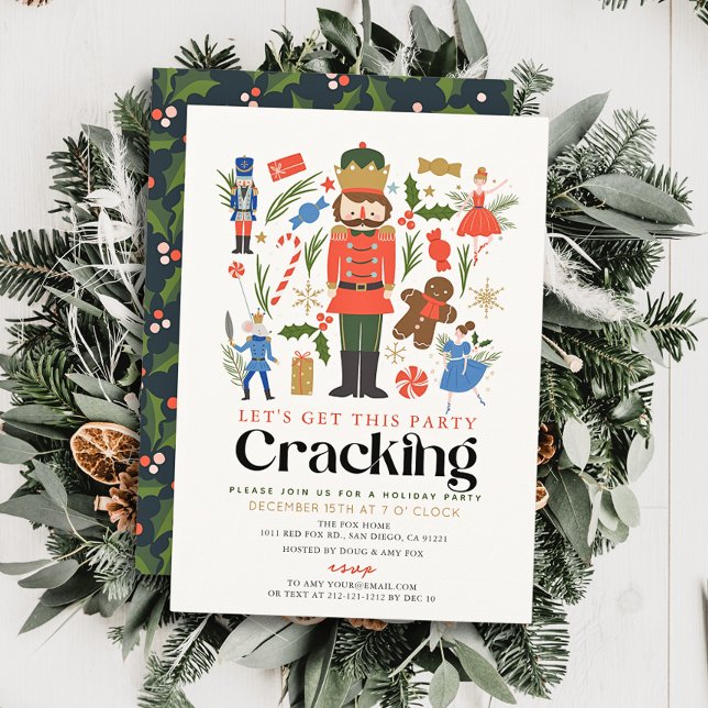 Nutcracker Cracker Weihnachtsfeier Einladung (Von Creator hochgeladen)