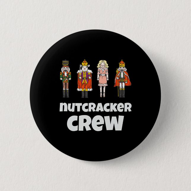 Nutcracker-Crew passt zu Weihnachtsjunge Männer Ge Button (Vorderseite)
