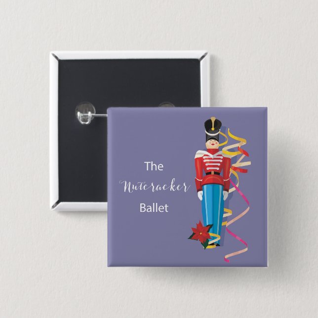 Nutcracker Dance Ballet Performance Congratulation Button (Vorne & Hinten)