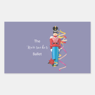Nutcracker Dance Ballet Performance Congratulation Rechteckiger Aufkleber