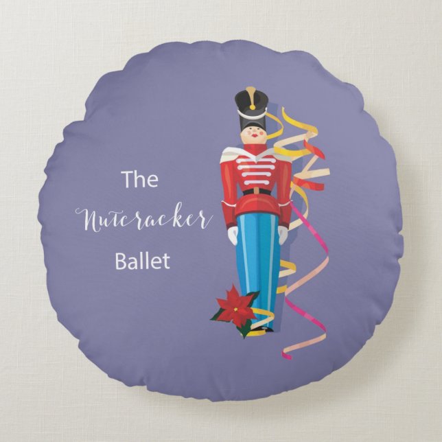 Nutcracker Dance Ballet Performance Congratulation Rundes Kissen (Vorderseite)