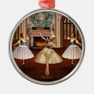 Nutcracker Dancing Ballerinas Ornaments Ornament Aus Metall