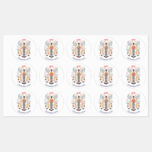 Nutcracker Design Stickers de Noël Étiquettes