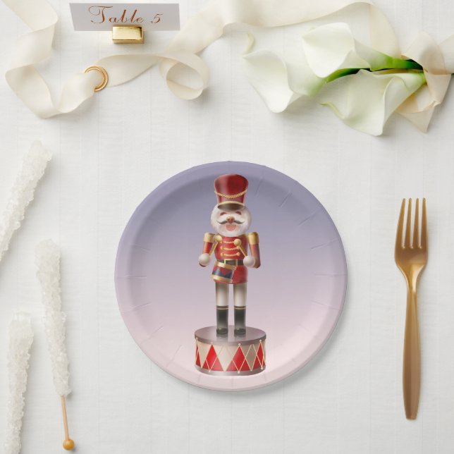 Nutcracker Dog Soldier Pappteller (Hochzeit)