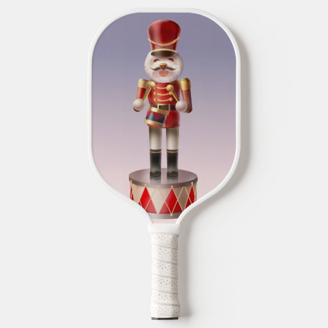 Nutcracker Dog Soldier Pickleball Schläger (Vorderseite)