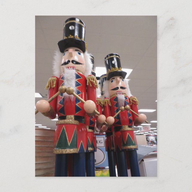 Nutcracker Drummer Postkarte (Vorderseite)