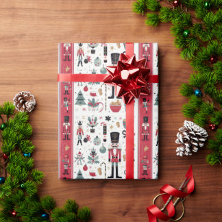 Nutcracker Elegance: festes Geschenkpapier