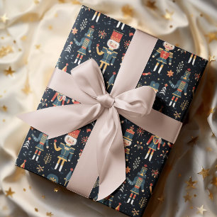 Nutcracker Elegance Festive Pattern Collection" Geschenkpapier