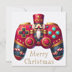 Nutcracker Game Controller Weihnachtskarte