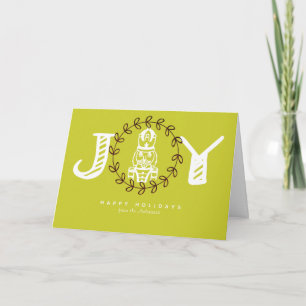 Nutcracker Green Holiday Card Feiertagskarte