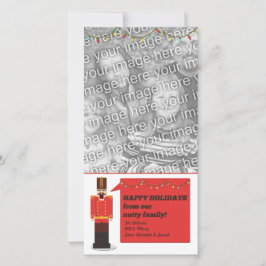 Nutcracker Happy Holidays, Vorlage für Fotokarten