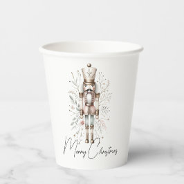 Nutcracker Holiday Cheer Pink Gold Pappbecher
