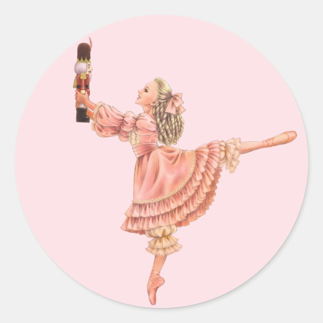 Nutcracker Holiday Circle Sticker (Vorderseite)