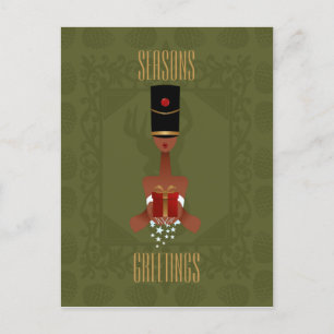 Nutcracker Holiday Geschenk Weihnachtskarte Feiertagspostkarte