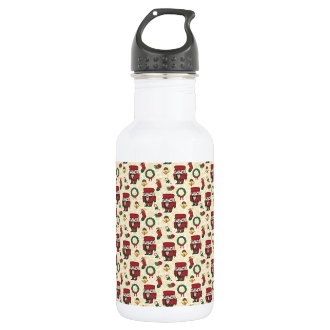 Nutcracker Holiday Weihnachten Edelstahlflasche (Vorderseite)
