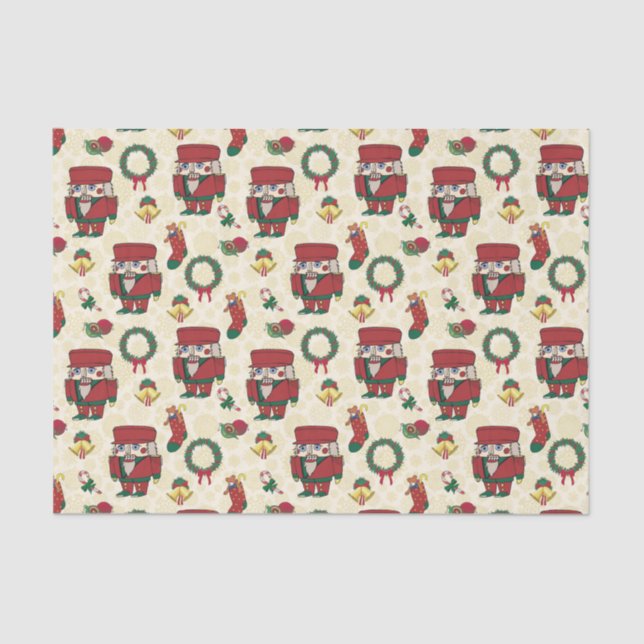 Nutcracker Holiday Weihnachten Seidenpapier (Vorderseite)