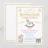 Nutcracker Holiday Winter Baby Shower Einladung