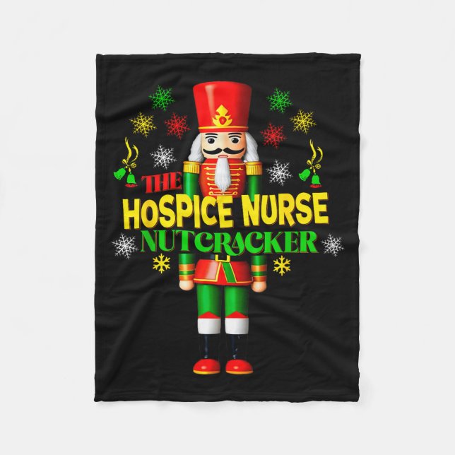 Nutcracker Hosce Nurse Festive Christmas Holiday S Fleecedecke (Vorderseite)