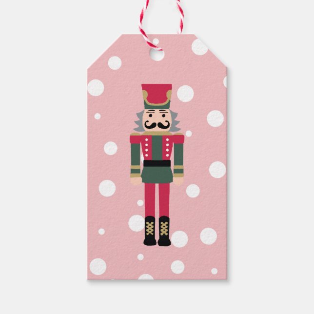 Nutcracker Illustration Christmas Design Classic Geschenkanhänger (Vorderseite)