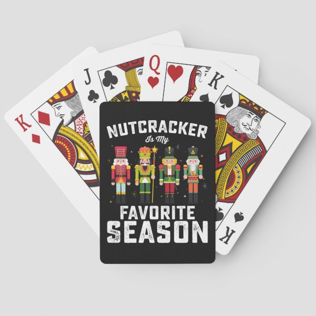 Nutcracker ist mein Lieblingssaison Weihnachtsfeie Spielkarten (Rückseite)
