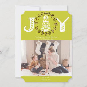 Nutcracker Joy Holiday Carte photo