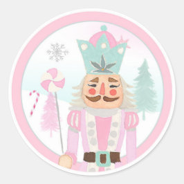 Nutcracker Land der Süßigkeiten Girl Birthday Cupc Runder Aufkleber