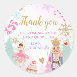 Nutcracker Land der Süßigkeiten Girl Birthday Gefa Runder Aufkleber