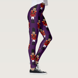 Nutcracker-Leggings (Lila Hintergrund) Leggings