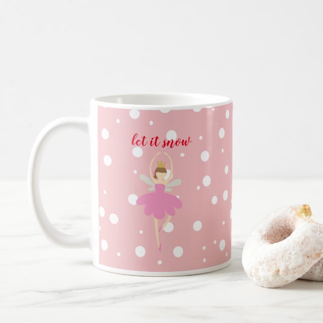 Nutcracker Let it Snow Weihnachten Kaffee Tasse (Mit Donut)
