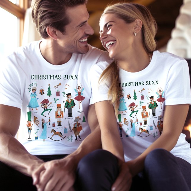 Nutcracker Matching Familienweihnachtsballett T-Shirt (Nutcracker Matching family Christmas ballet T-Shirt)