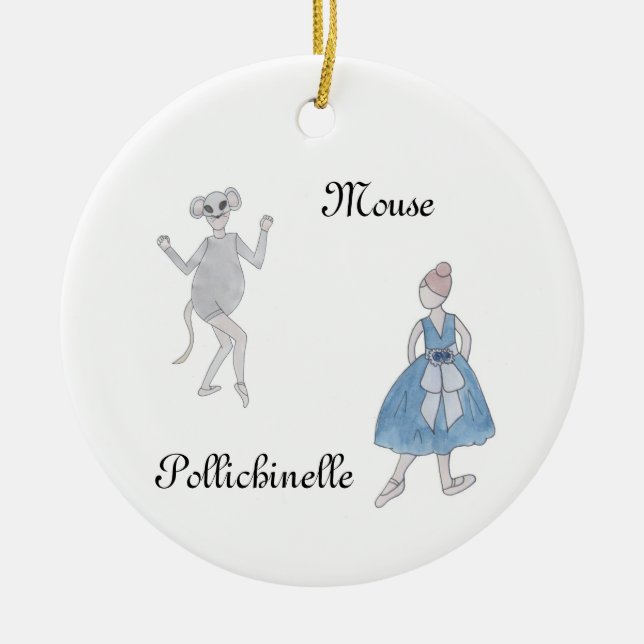 Nutcracker Maus/Pollichinelle Keepake Ornament (Vorne)