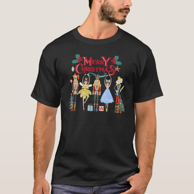 Nutcracker Merry Xmas Sugar Plum Fairy Nutcracker T-Shirt (Vorderseite)
