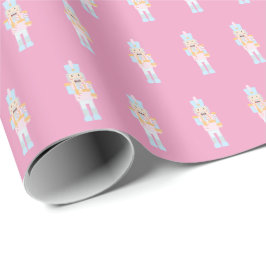 Nutcracker mit Candy Cane Geschenkpapier