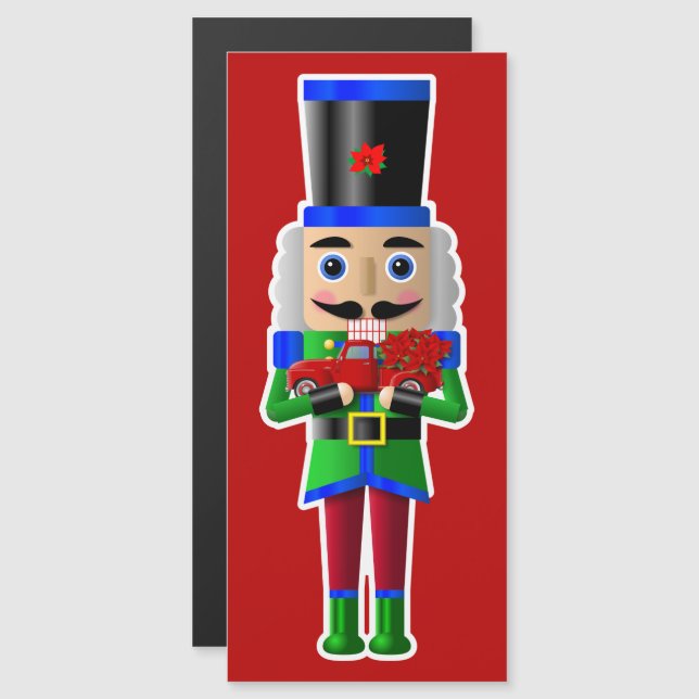 Nutcracker mit Kleinem roten LKW Magnetkarte (Vorne/Hinten)